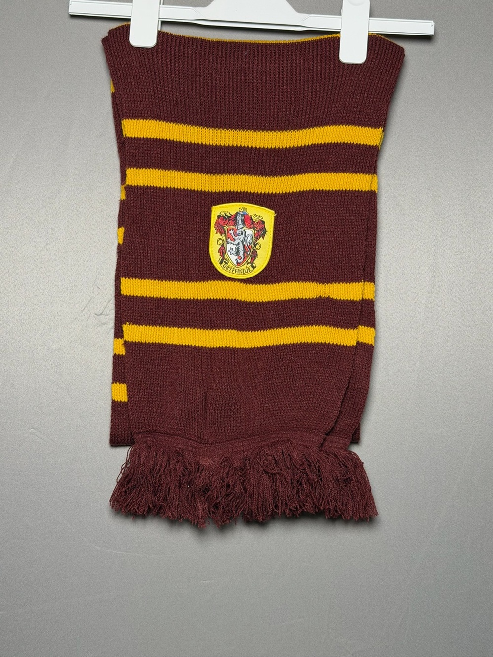 Gryffindor Inspired Maroon & Gold Knit Scarf